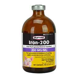 Iron-200 Injection for Baby Pigs 100 ml - Item # 51520