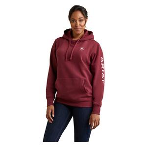Womens Ariat Logo Hoodie Zinfandel - Item # 51524