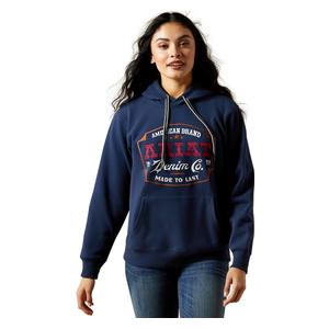 Womens Ariat Emblem Hoodie Dress Blue - Item # 51531