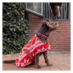 Horze Santa Fleece Dog Coat Red - Item # 51562