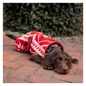 Horze Santa Fleece Dog Coat Red - Item # 51562
