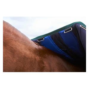 Comfitec Plus Dynamic Turnout Medium Horse Blanket with Standard Neck Navy/Forest Green - Item # 51579