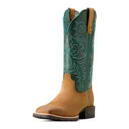 Hybrid 12-in Ranch Time Cowgirl Boots Acron/Teal - Item # 51597