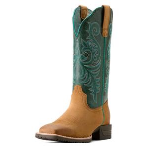 Hybrid 12-in Ranch Time Cowgirl Boots Acron/Teal - Item # 51597