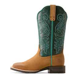 Hybrid 12-in Ranch Time Cowgirl Boots Acron/Teal - Item # 51597