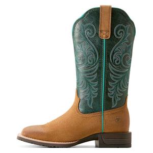 Hybrid 12-in Ranch Time Cowgirl Boots Acron/Teal - Item # 51597