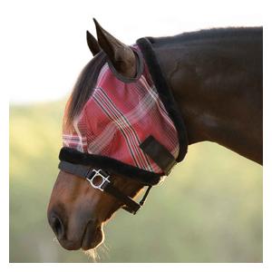 Horse Fly Mask with Fleece Trim Merlot - Item # 51614