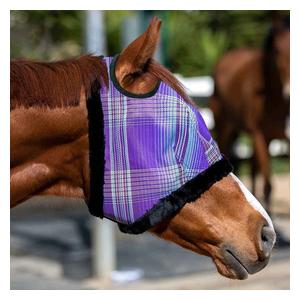 Horse Fly Mask with Fleece Trim Lavender Mint - Item # 51614