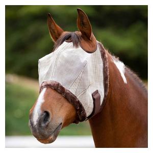 Horse Fly Mask with Fleece Trim Desert Sand - Item # 51614