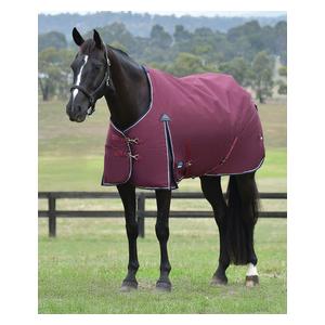 Comfitec Essential Turnout Medium Horse Blanket with Standard Neck Burgundy/Navy - Item # 51620