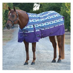 Comfitec Essential Turnout Medium Horse Blanket with Standard Neck Purple Navajo - Item # 51620C