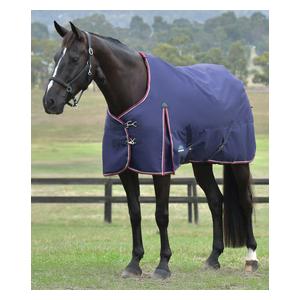 Comfitec Essential Lightweight 50G Standard Neck Turnout Horse Blanket Navy/Burgundy - Item # 51621