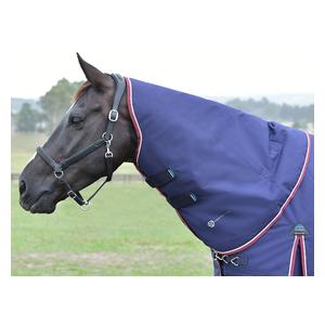 Comfitec Essential Medium Horse Neck Cover Navy/Burgundy - Item # 51624