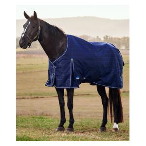 Comfitec Prelim Turnout Standard Neck Horse Blanket Navy Embossed Plaid - Item # 51639