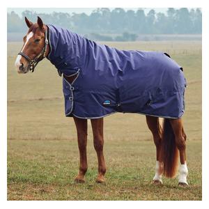 Comfitec Tyro Turnout Medium Horse Blanket with Combo Neck Navy/Charcoal - Item # 51640
