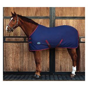 Cotton Horse Sheet with Standard Neck Navy/Burgundy - Item # 51656