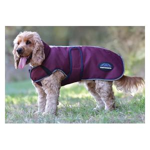 Comfitec Premier Deluxe Waterproof Dog Coat Burgundy/Navy - Item # 51664