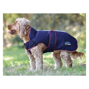 Comfitec Premier Deluxe Waterproof Dog Coat Navy/Burgundy - Item # 51664