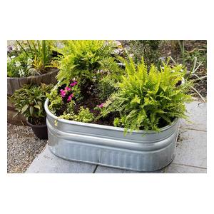 Farmstead Square Galvanized Stock Tank 60 gallon (34 in sq x 12 in H) - Item # 51705
