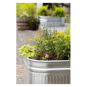 Farmstead Square Galvanized Stock Tank 120 gallon (34 in sq x 24 in H) - Item # 51706