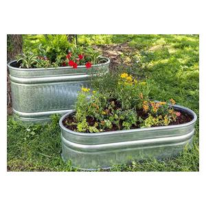 Farmstead Triangular Galvanized Stock Tank 60 gallon (40 in x 34 in x 24 in H) - Item # 51708