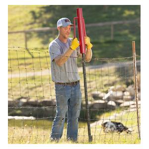 Steel Post Driver with Handles Red - Item # 51735