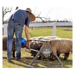 Commander Anti-Tip Feeder for Livestock Gray - Item # 51772
