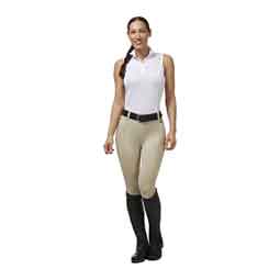 Performance Knee Patch Pocket Womens Riding Tight Tan - Item # 51781
