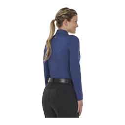 In a Snap Long Sleeve Womens Equestrian Clinic Shirt Lapis - Item # 51788