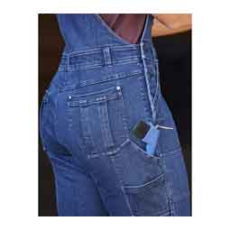 Stable Hand Womens Stretch Denim Barn Overalls Blue - Item # 51790