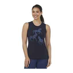 Trinity Horse Womens Tank Top Galaxy Blue - Item # 51791