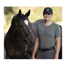 On the Double Horse Womens T-Shirt Sagestone - Item # 51792