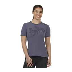 On the Double Horse Womens T-Shirt Wildorchild - Item # 51792