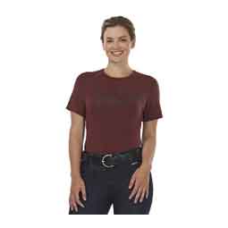 On the Double Horse Womens T-Shirt Amberspice - Item # 51792