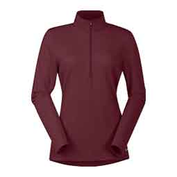 Ice Fil Lite Long Sleeve Womens Riding Shirt Burgundy - Item # 51806