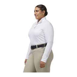 Encore Long Sleeve Womens Show Shirt White/Bit of Luck - Item # 51811