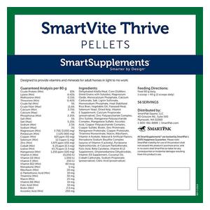 SmartVite Thrive Pellets for Horses 10 lb (56 servings) - Item # 51866