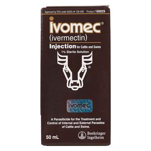 Ivomec 1% Injection for Cattle and Swine 50 ml - Item # 51873