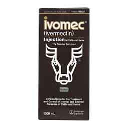 Ivomec 1% Injection for Cattle and Swine 1000 ml - Item # 51875