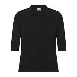 Bit of Breeze Womens Sweater Knit Polo Black - Item # 51887