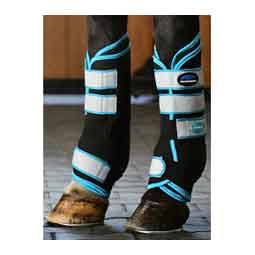 Therapy-Tec Stable Horse Boot Wraps Black/Blue - Item # 52062