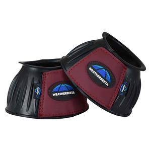 Tough-Tec Prime Rubber Bell Horse Boots Black/Burgundy - Item # 52066