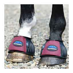 Tough-Tec Prime Rubber Bell Horse Boots Black/Burgundy - Item # 52066