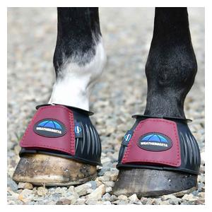 Tough-Tec Prime Rubber Bell Horse Boots Black/Burgundy - Item # 52066