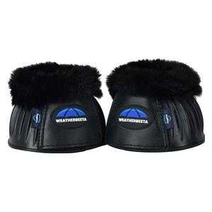 Tough-Tec Prime Fleece Trim Rubber Bell Horse Boots Black - Item # 52067