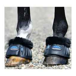 Tough-Tec Prime Fleece Trim Rubber Bell Horse Boots Black - Item # 52067