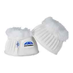 Tough-Tec Prime Fleece Trim Rubber Bell Horse Boots White - Item # 52067