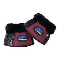 Tough-Tec Prime Fleece Trim Rubber Bell Horse Boots Black/Burgundy - Item # 52067