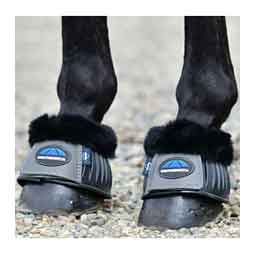 Tough-Tec Prime Fleece Trim Rubber Bell Horse Boots Black/Gray - Item # 52067