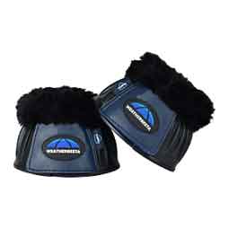 Tough-Tec Prime Fleece Trim Rubber Bell Horse Boots Black/Navy - Item # 52067